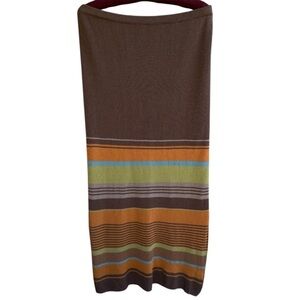 DOUBLE D RANCH Knit Maxi Straight Skirt Linen  S